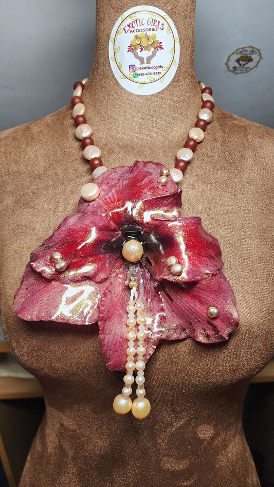 Collar de flor encapsulada (AMARILIS)