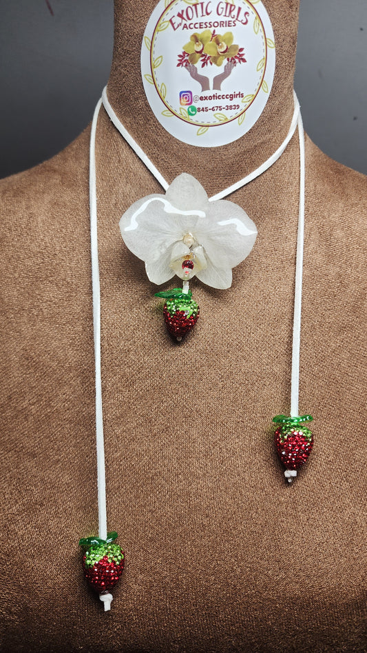 Choker de orquidea natural (fresorqui)