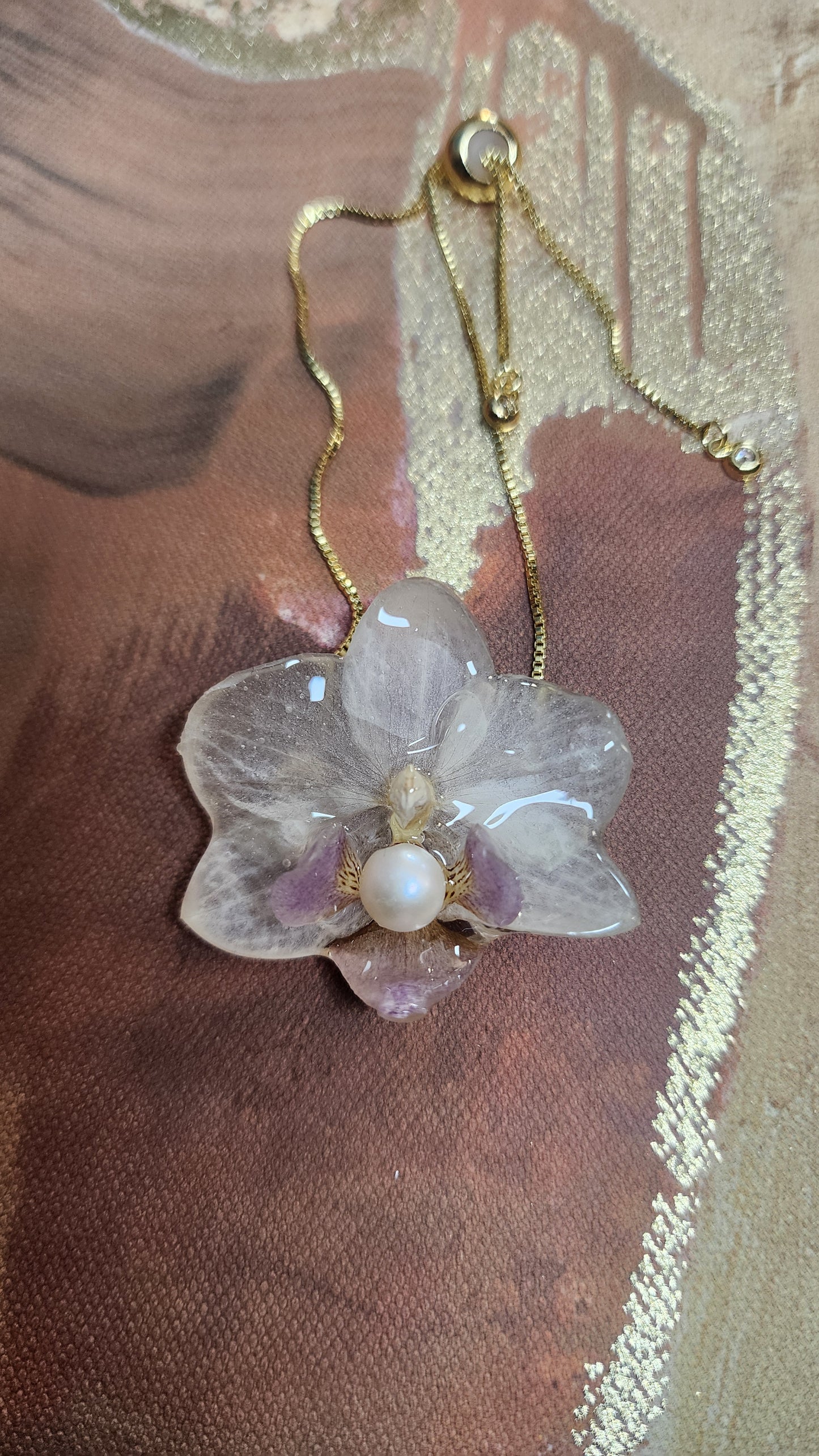 Pulsera de orquidea natural (cutie)