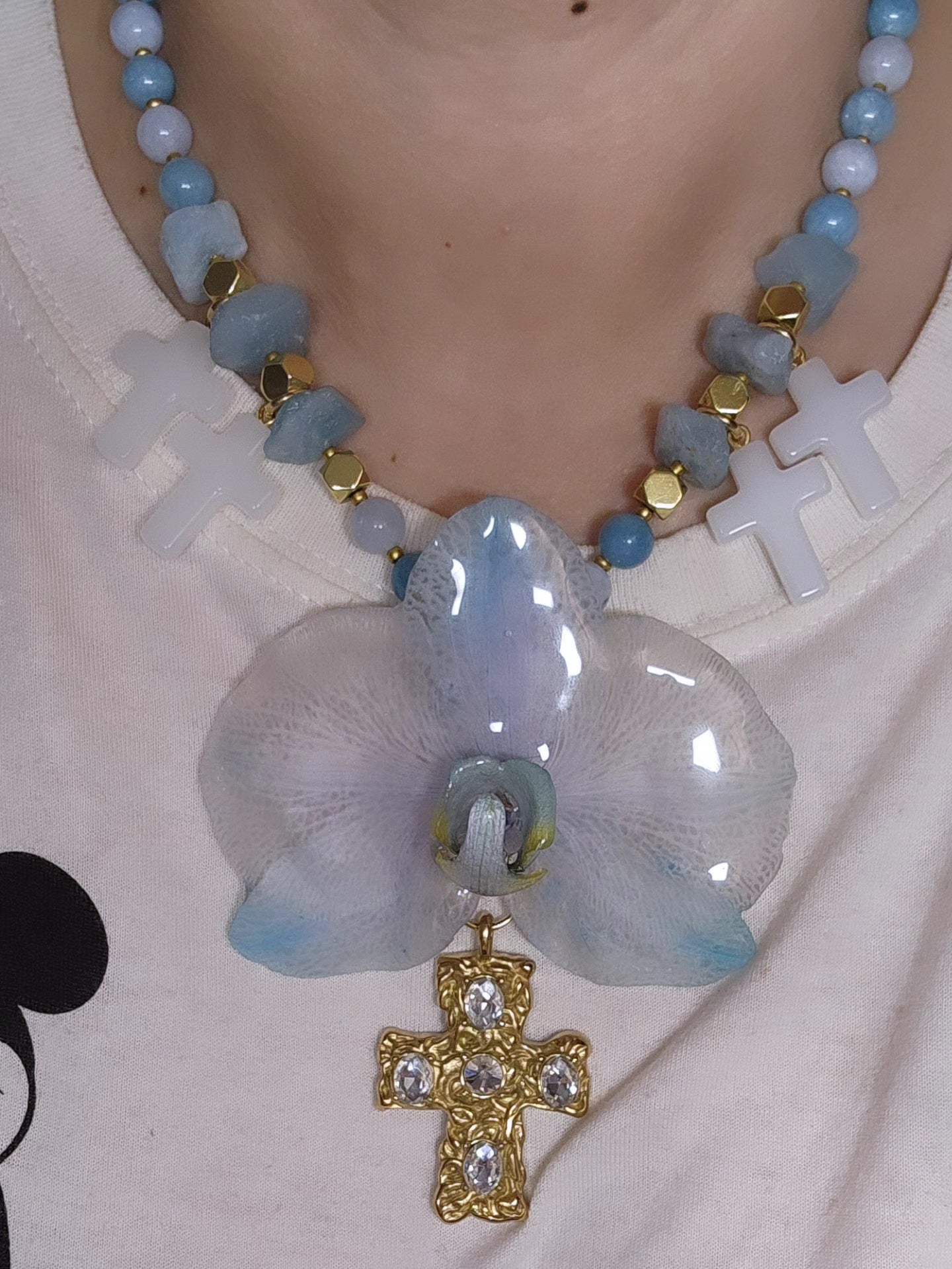 COLLAR DE ORQUIDEA NATURAL  (Spirit)