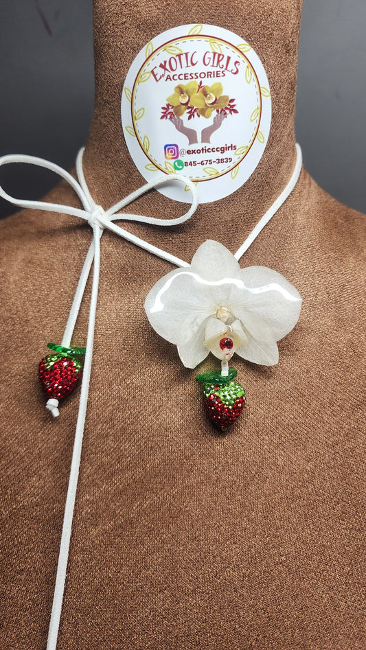 Choker de orquidea natural (fresorqui)