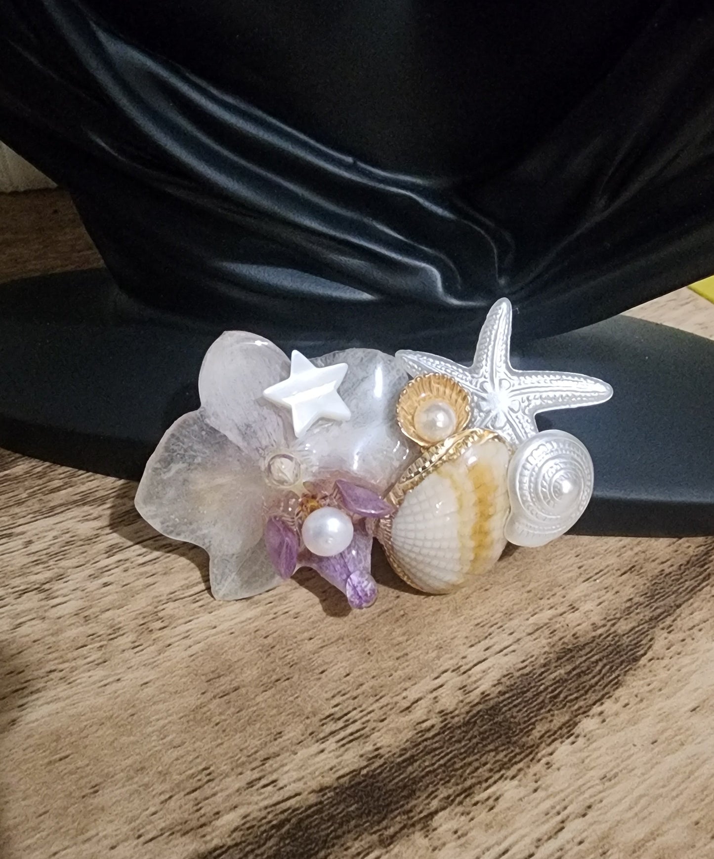 Clip de mini orquidea natural (surf)