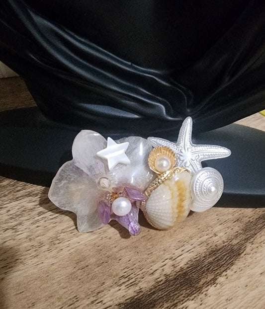 Clip de mini orquidea natural (surf)