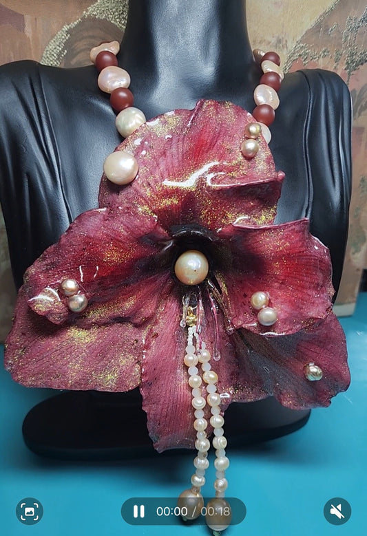 Collar de flor encapsulada (AMARILIS)